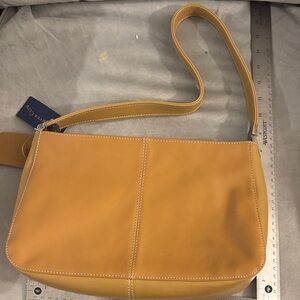 Tan Leather Shoulder Bag